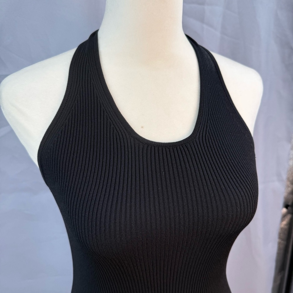 Modern Citizen Ally Ribbed Midi Dress in Black Size Small - Picture 3 of 6